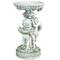 19.25" Cherub Angels Pedestal Bird Bath Outdoor Garden Statue